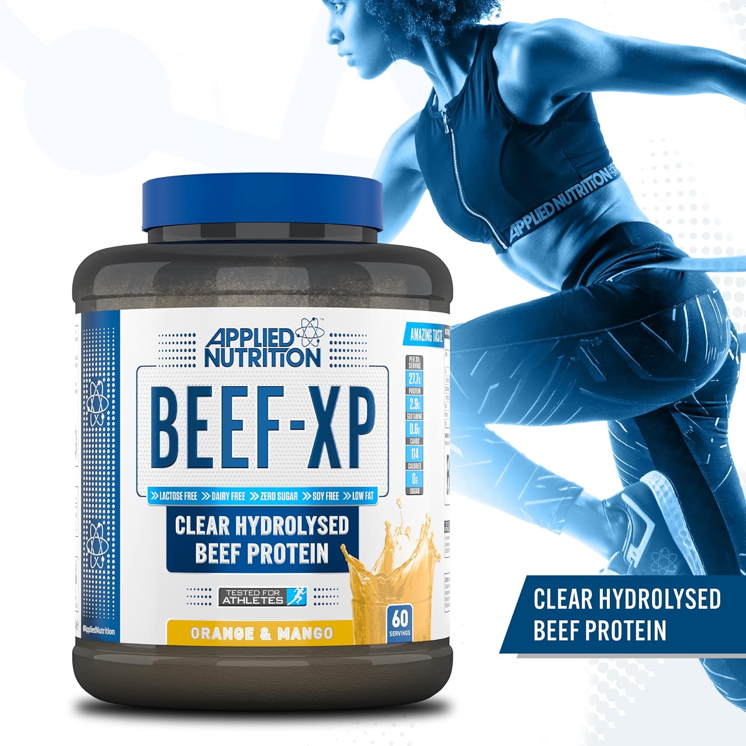 Applied Nutrition Beef XP Clear Hydrolysed Beef Protein Isolate, Fruit Juice Style, Dairy Free