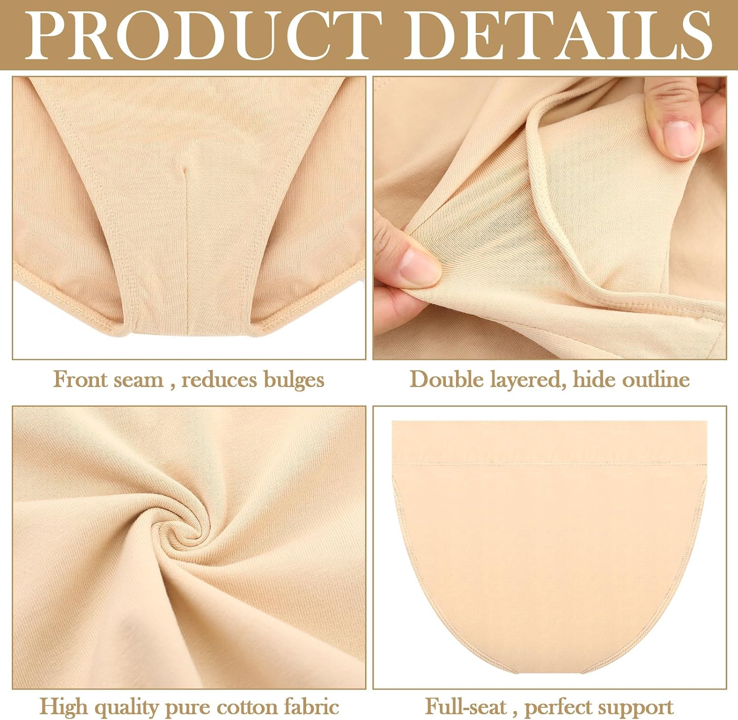 2 Pcs Men's Full Seat Dance Belt Elastic Dance Underwear for Men Brief for Male Ballet Cosplay