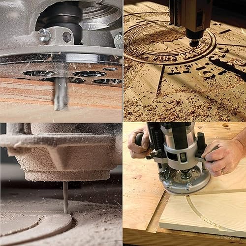 Miniatura 6 de SpeTool Juego de 5 fresas de extremo de flauta O (una sola flauta) vástago de 14 pulgadas con longitud de corte de 1-12 extra largo 3 pulgadas, OVL,