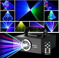 SALA DJ Disco Fény Távirányítóval, 3D RGB Animációs Party Világítás DMX512, Beltéri Szórakozóhely Karaoke Születésnap Rendezvény 1
