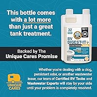 Vista 7 de Unique RV Digest-It Ultra RV Toilet Treatment, 64 Uses - Eliminates Smells and Liquifies Waste, Easy-Measure Preventive Holding Tank Treatment