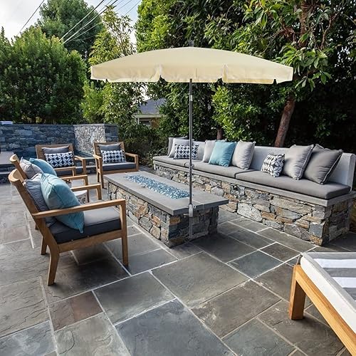 Miniatura 6 de Paquete de 2 abrazaderas de metal resistente para sombrilla de hierro para playa, patio, balcón, cubierta y barcos