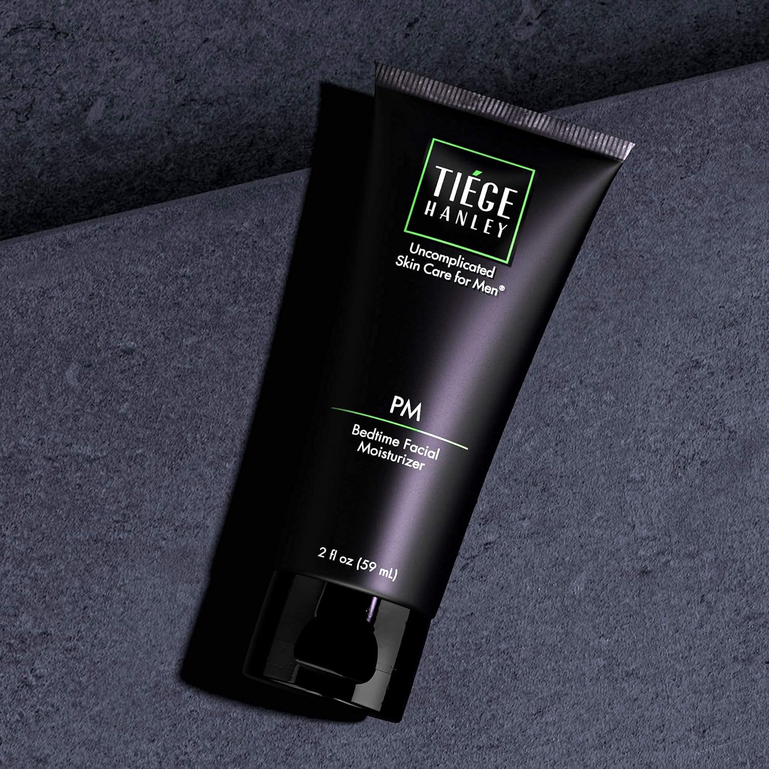 Tiege Hanley Bedtime Facial Moisturizer for Men (PM) | Restore & Replenish Skin While Sleeping | Face Night Lotion | Anti-Wrinkle & Dark Spot Remover | For Dry or Sensitive Skin | Unscented | 2 Ounces : Beauty & Personal Care