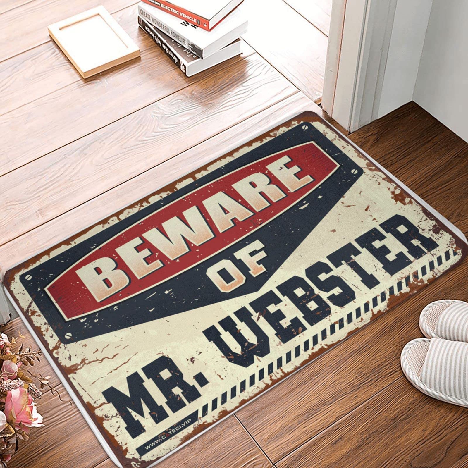 Tapis de porche extérieur et paillasson rustique 50 x 80 cm pour maison