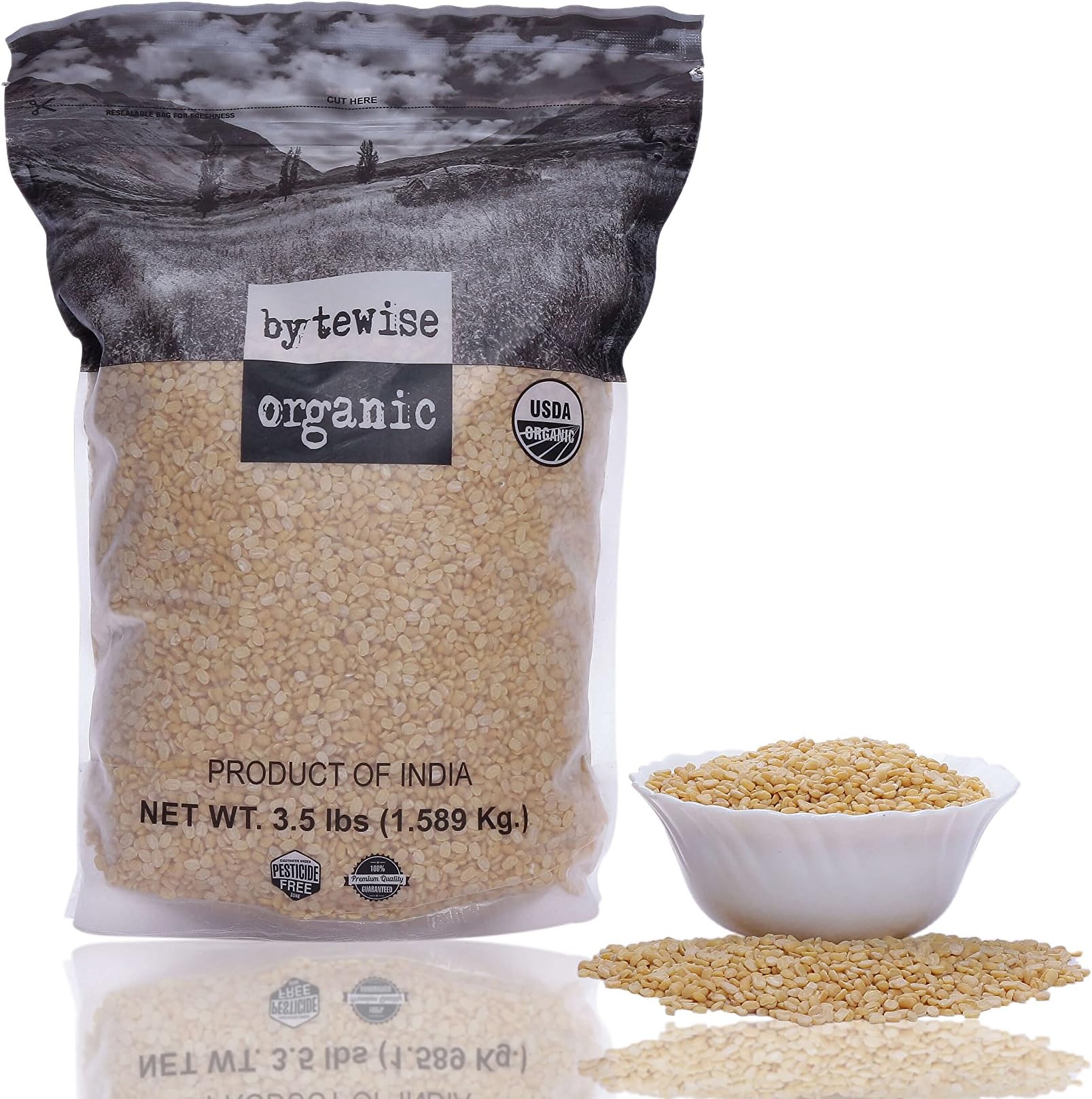 Bytewise Organic Cowpea White/ Black Eyed Beans/ Lobiya, 500 g