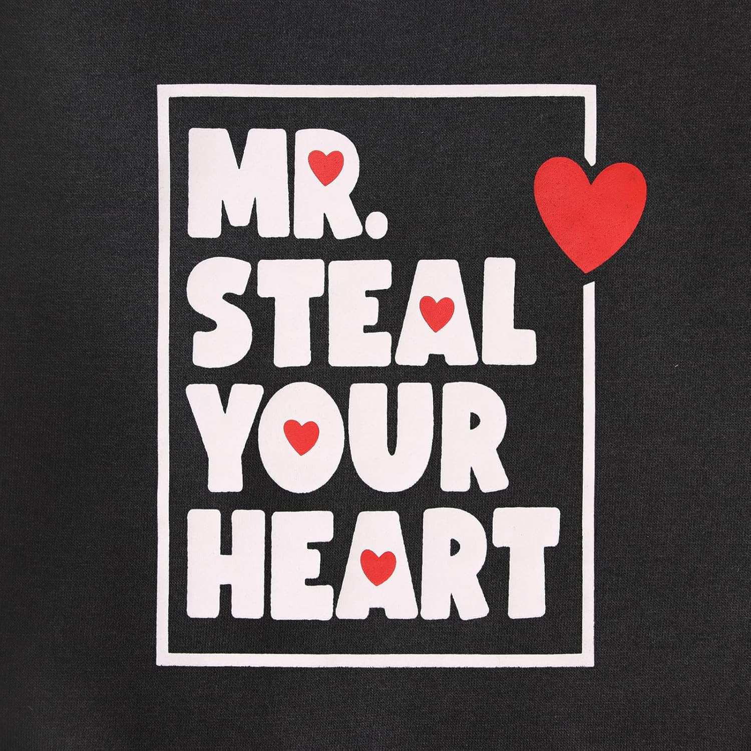MODNTOGA Toddler Baby Boy Valentines Sweatshirt Mr Steal Your Heart Graphic Shirt Long Sleeve Funny Letter Pullover Tops - Image 6