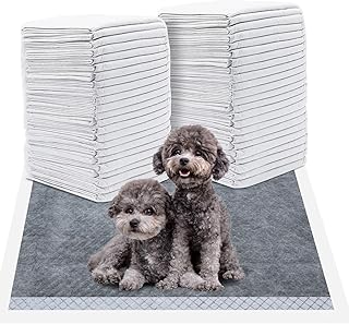 100 Count Pet Training Pads, 18" x 23" Dog Pee Pads, Disposable Leak-Proof Absorbent Pets Pee Pads, Activated Charcoal Dog Toilet Training Pads forPuppies, Dogs, Cats, Rabbits