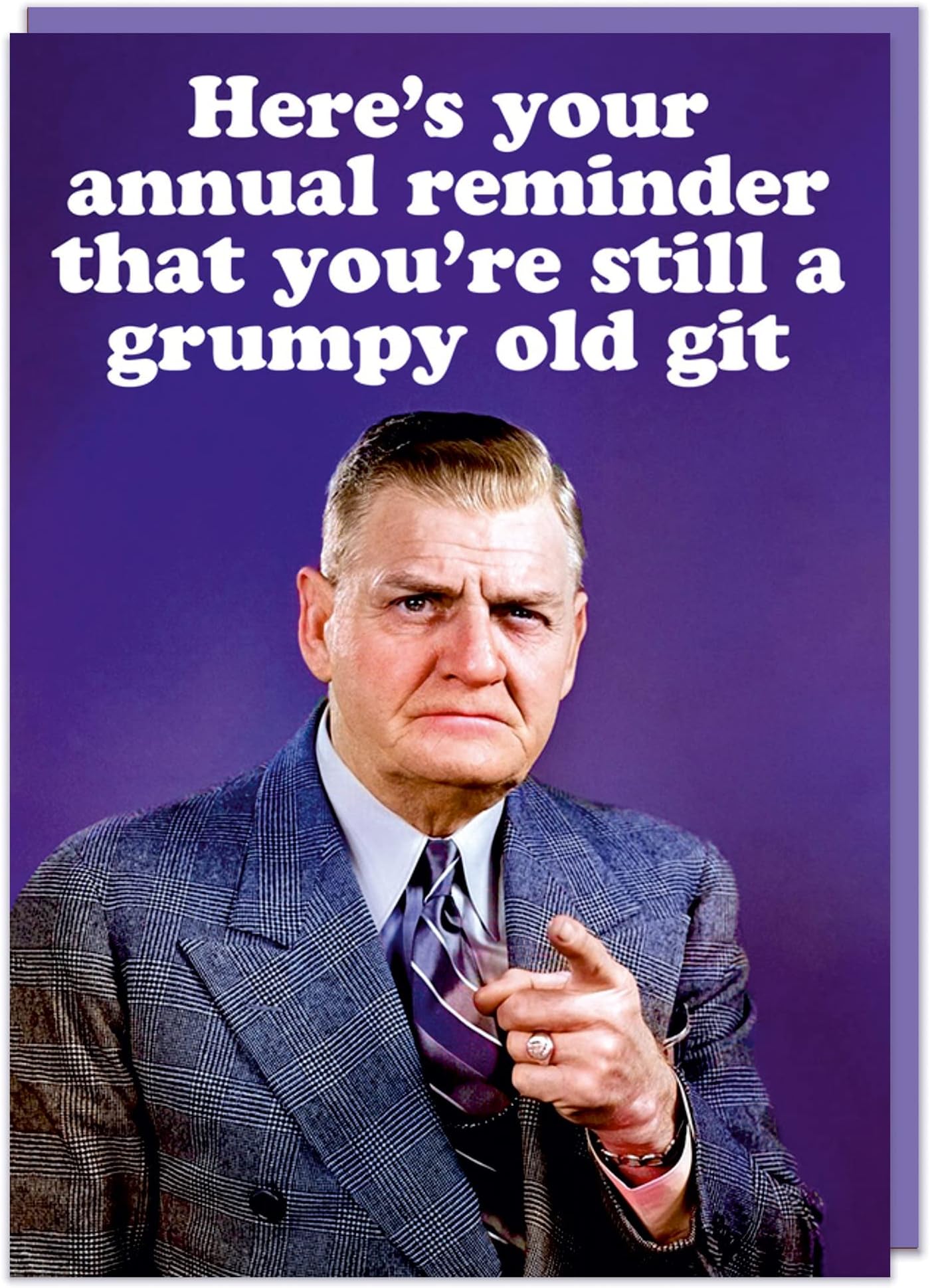 Dean Morris Cards Grumpy Old Git - Funny Birthday Card - Funny Card for Him Husband - Getting Old Card