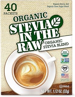 Organic Stevia In The Raw, Plant Based Zero Calorie Natural Sweetener, Sugar Substitute, Sweetener for Coffee, Hot & Cold ...