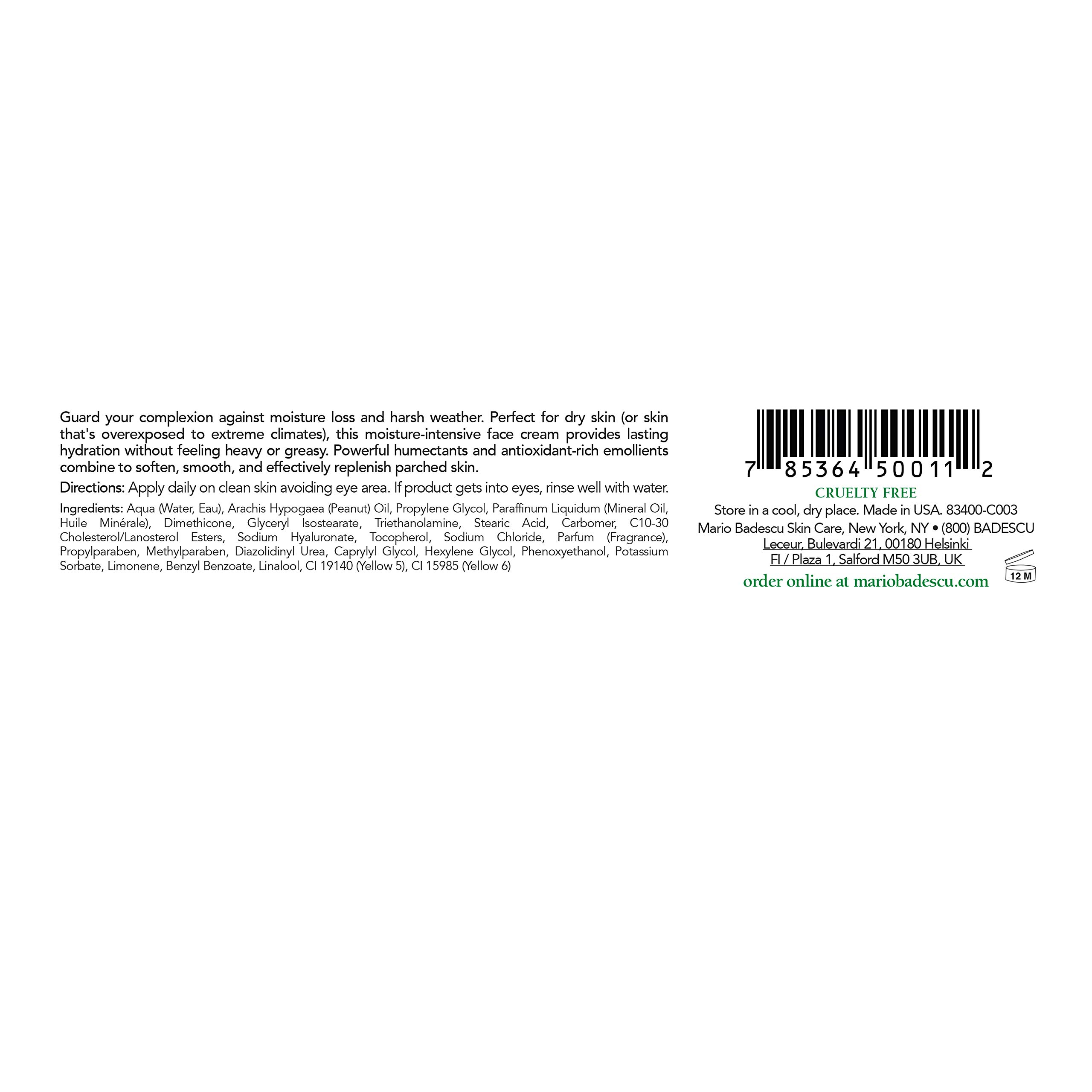 Mario Badescu Day Cream Face Moisturizer for Dry Skin, Daily Anti Aging Skin Care with Rich Antioxidants and Skin-Softening Formula