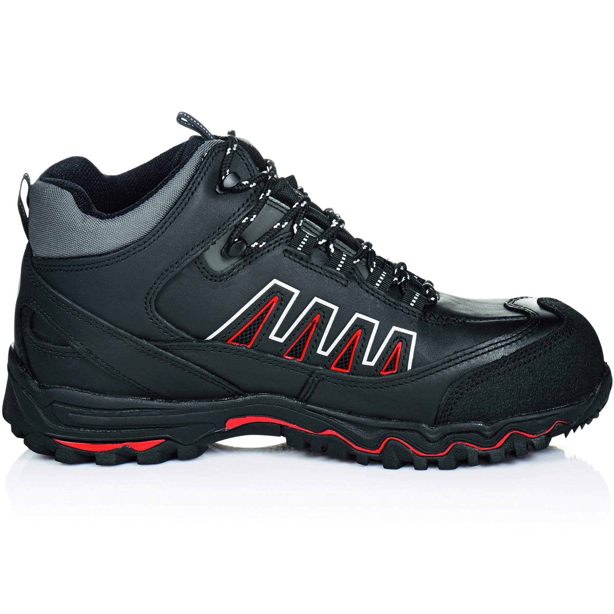 ruNNex Sicherheitshochschuhe LightStar leichte Schnürstiefel Größe 48, schwarz, 5321