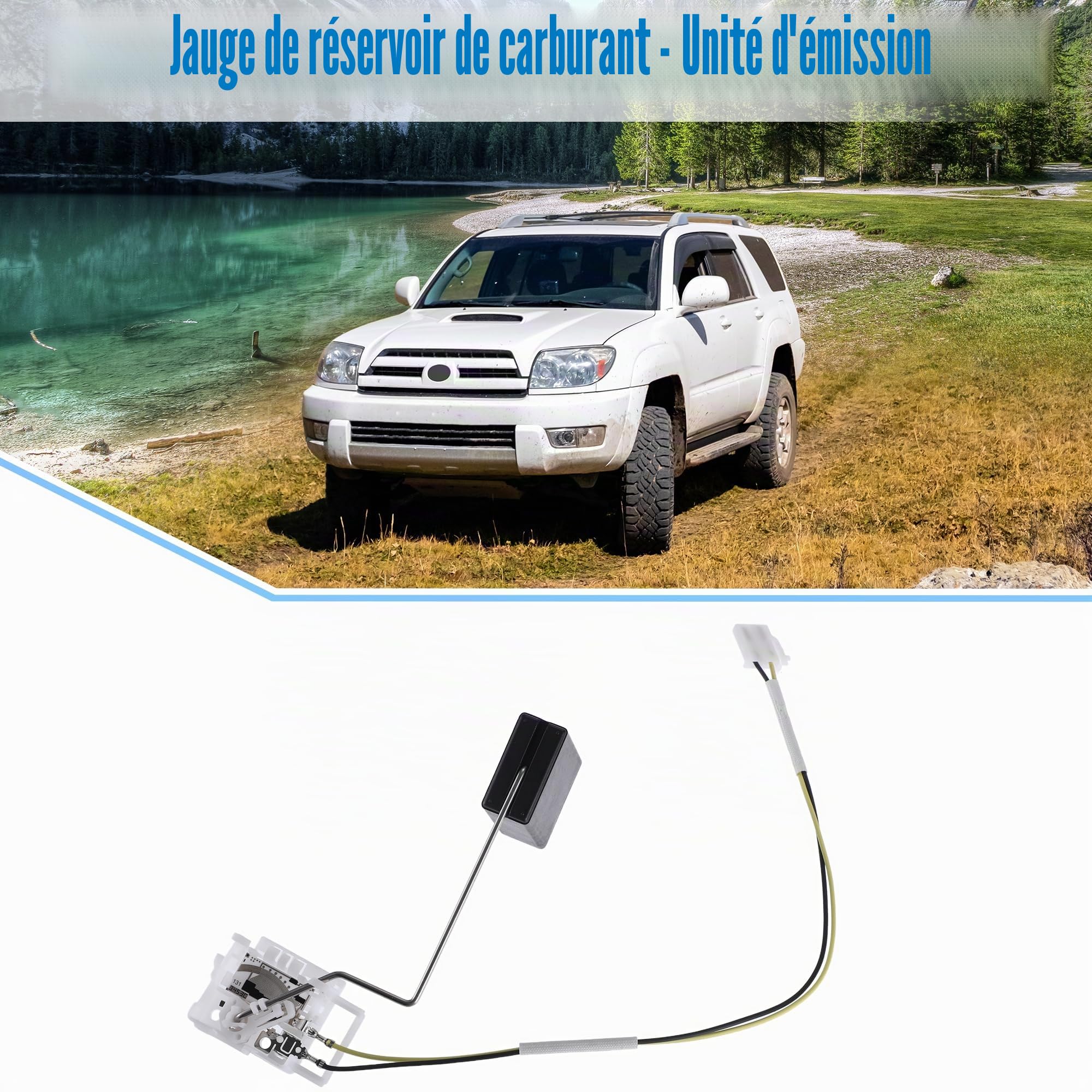 QUARKZMAN Jauge Flotteur Réservoir Carburant Pour Honda Civic 2006-2011 | Plastique Et Métal, Noir, Blanc, Argent, 18x13.5x6cm, Mesure Niveau Carburant, Indication Claire, Non OEM