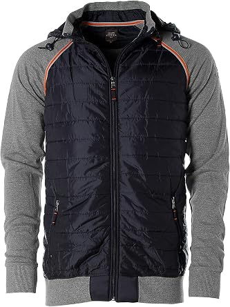 Kitaro Herren Sweatjacke Jacke Stehkragen 3XL Rot Melange Mt. Everest