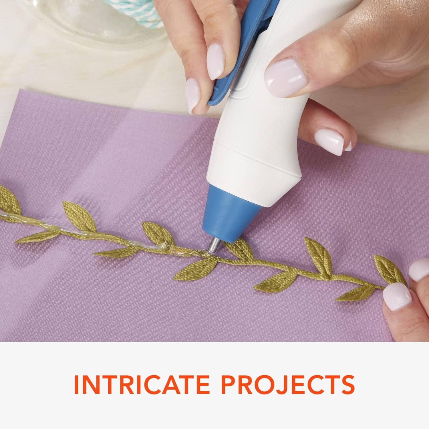 Xyron Mini Hot Glue Gun Pen, for Craft & Crafting Projects, Lightweight, Ergonomic, Includes 10 Mini Size 4" Glue Sticks (627143)