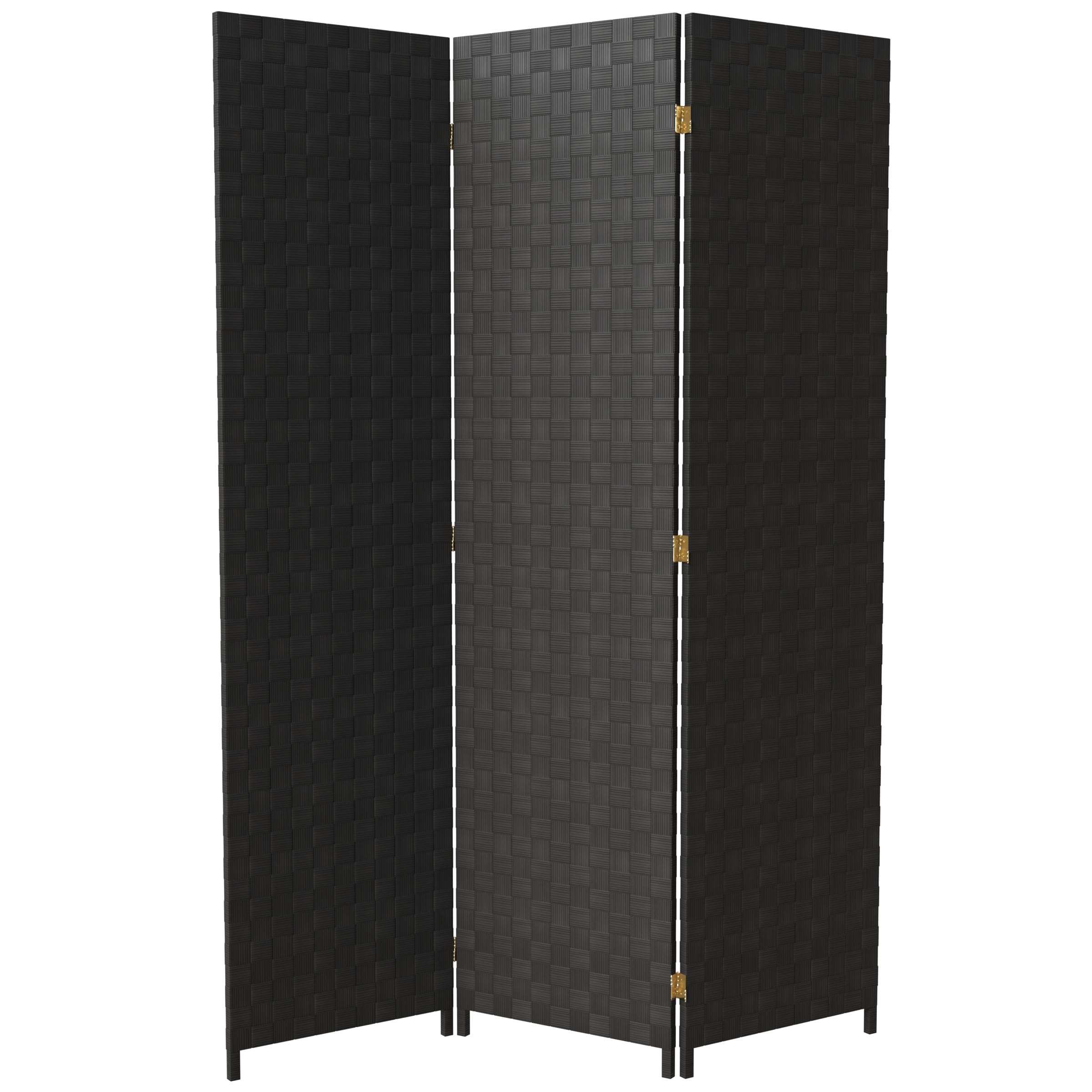 Red Lantern Woven Fiber Room Divider