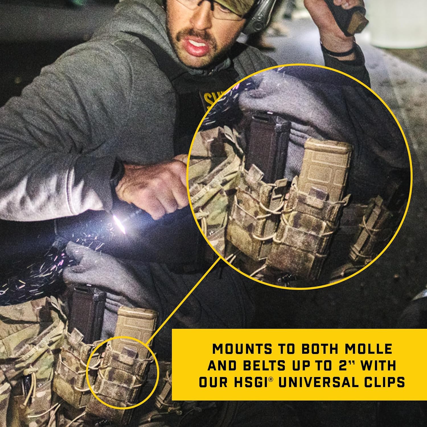 High Speed Gear - Original Taco MOLLE Mag Pouch, Police Gear & Military Gear, Tactical Magazine Pouch for Professionals
