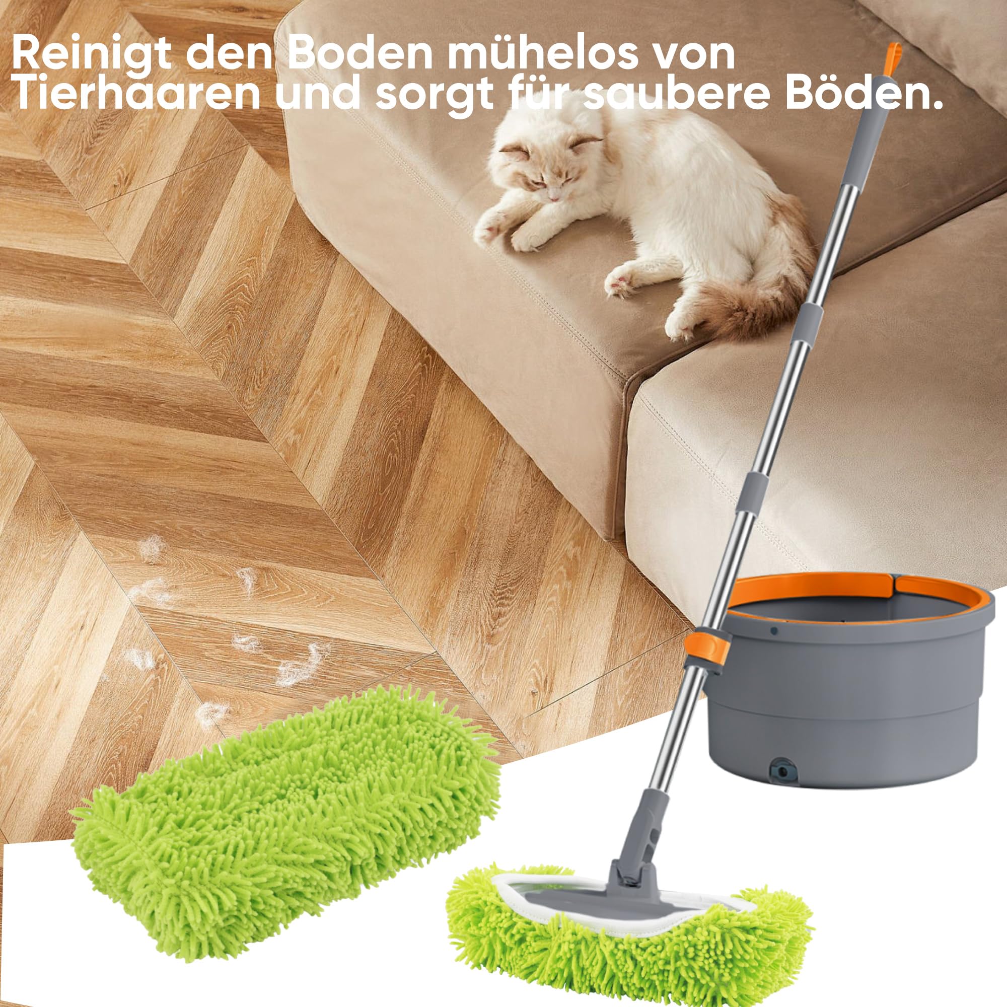 64 Lingettes Balayage Sec Swiffer - Recharges Jetables Pour Nettoyer Sol, Poussière Et Poils D'Animaux