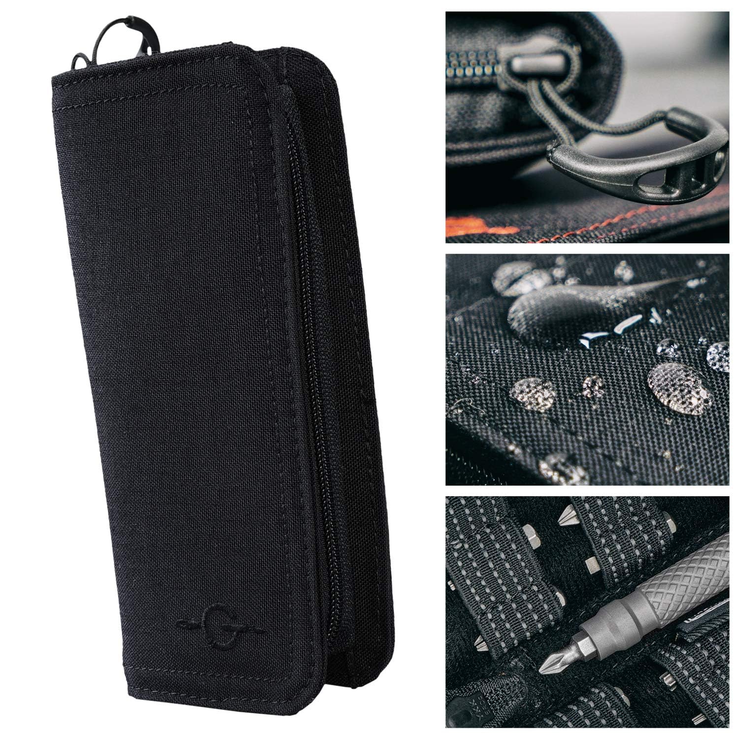 MecArmy SDG1 SDG2 Tragbarer 33-in-1-Schraubendrehersatz aus Titan mit wasserdichter Tasche aus 500D CORDURA-Nylon, multifunktionale 1/4-Zoll-Inbusschlüssel-Schraubendreher-Werkzeugsätze für präzise Re