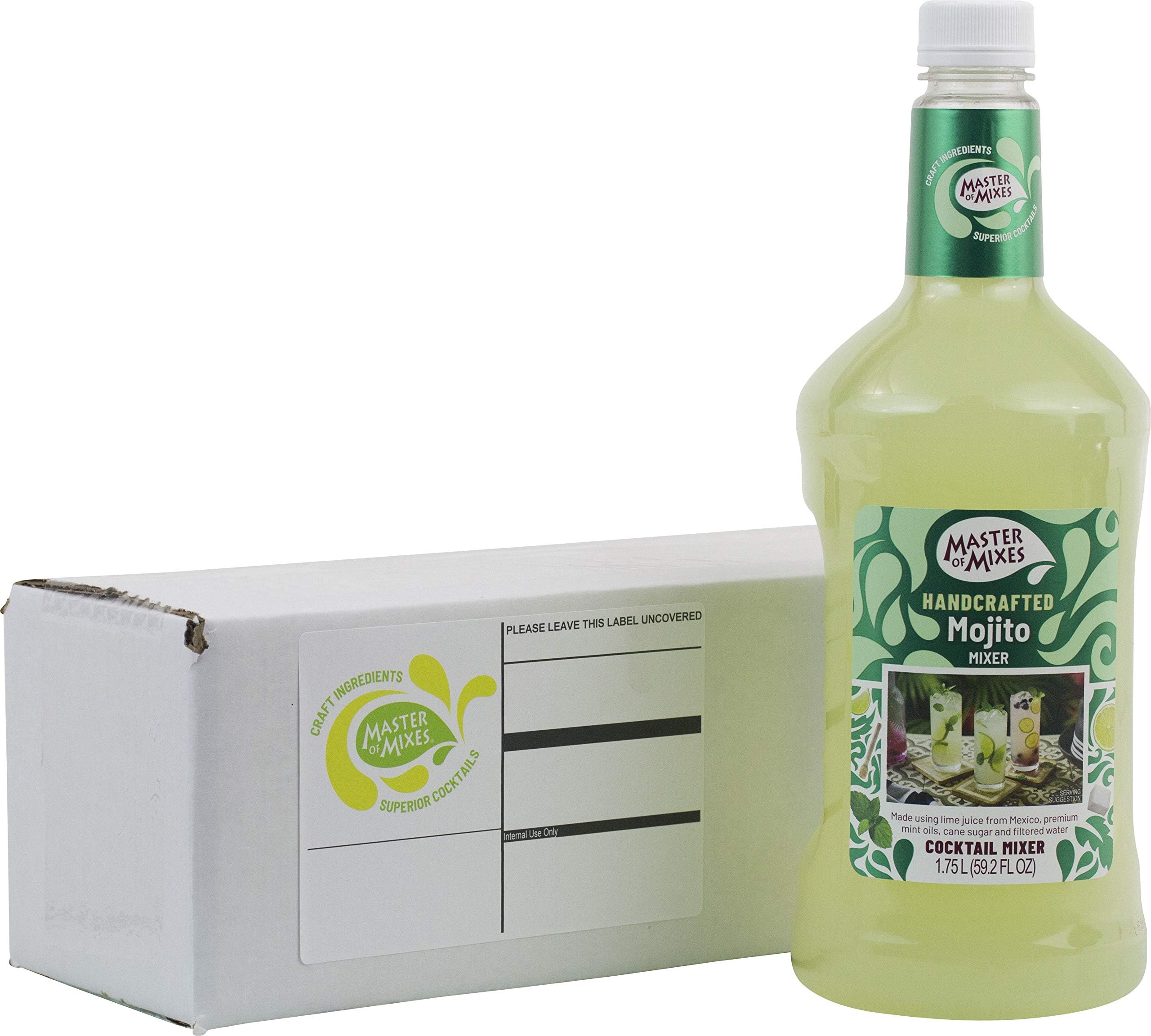 Master of Mixes Mojito Drink Mix, Ready To Use, 1.75 Liter Bottle (59.2 Fl Oz), Individually Boxed
