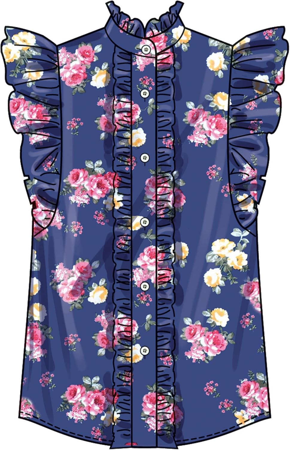Simplicity S3134 Women's Loose-Fitting Top Sewing Pattern, Sizes 6-14