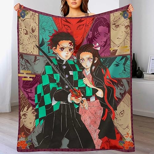 Miniatura 3 de Manta de franela de dibujos animados, manta de franela suave y ligera para ropa de cama, sofá, sala de estar, D2, 60 x 50 pulgadas