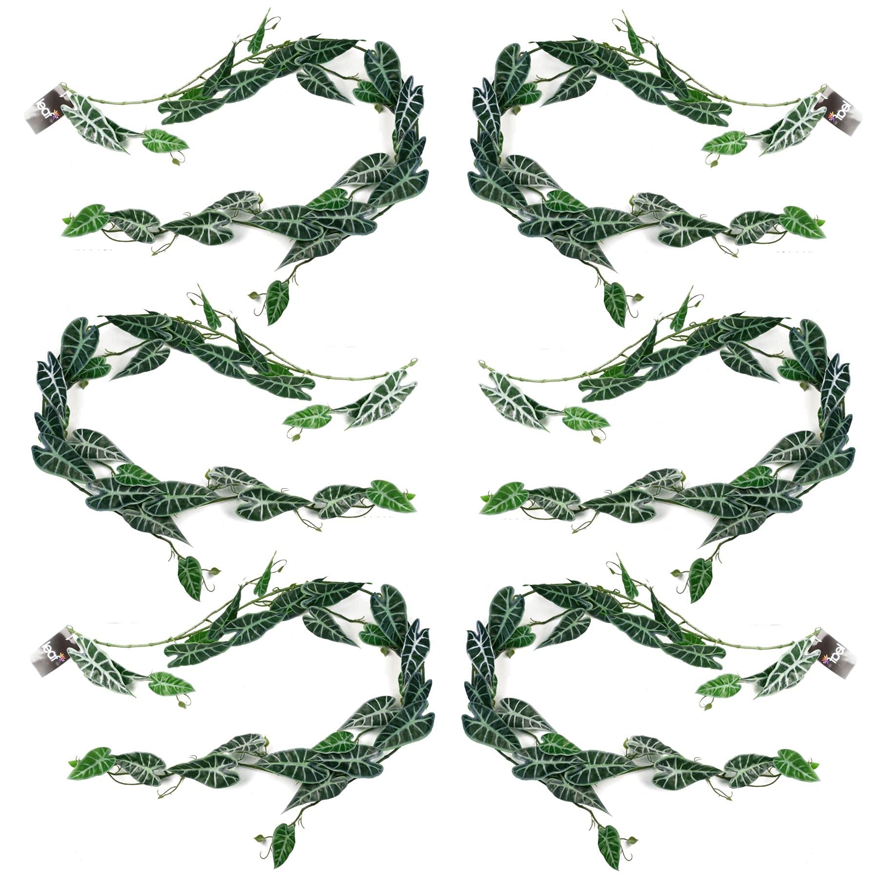 Leaf Design Artificial Hanging Plants Multipack,6 X 180cm Amazonica