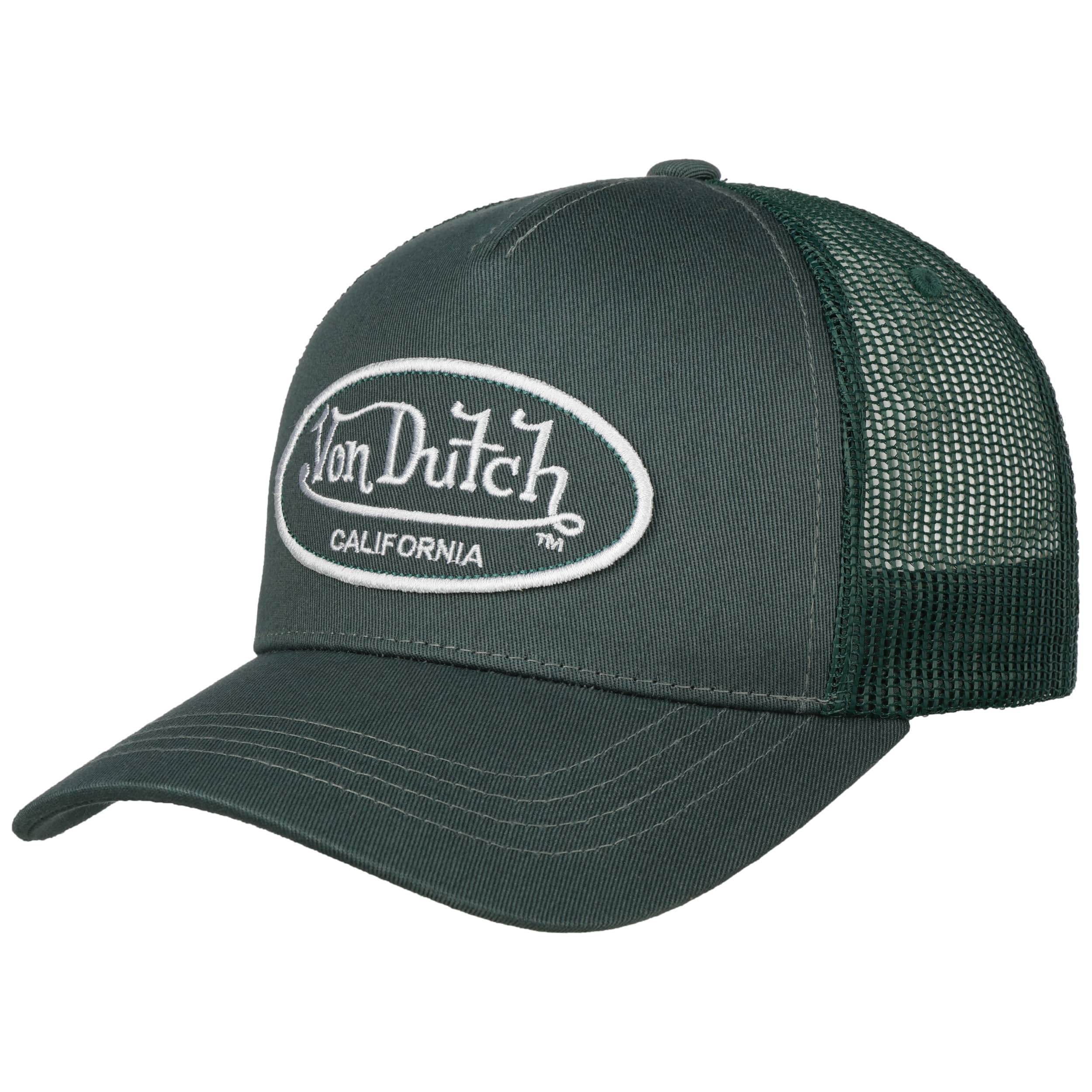 Von Dutch Klasyczna Czapka z Ovalnym Logo, Czapka Baseballowa, Czapka Trucker z Daszkiem, z Siateczką, Damska/Męska - Tył Typu Snapback, z Daszkiem, na Wiosnę, Lato, Jesień, Zimę, Rozmiar uniwersalny