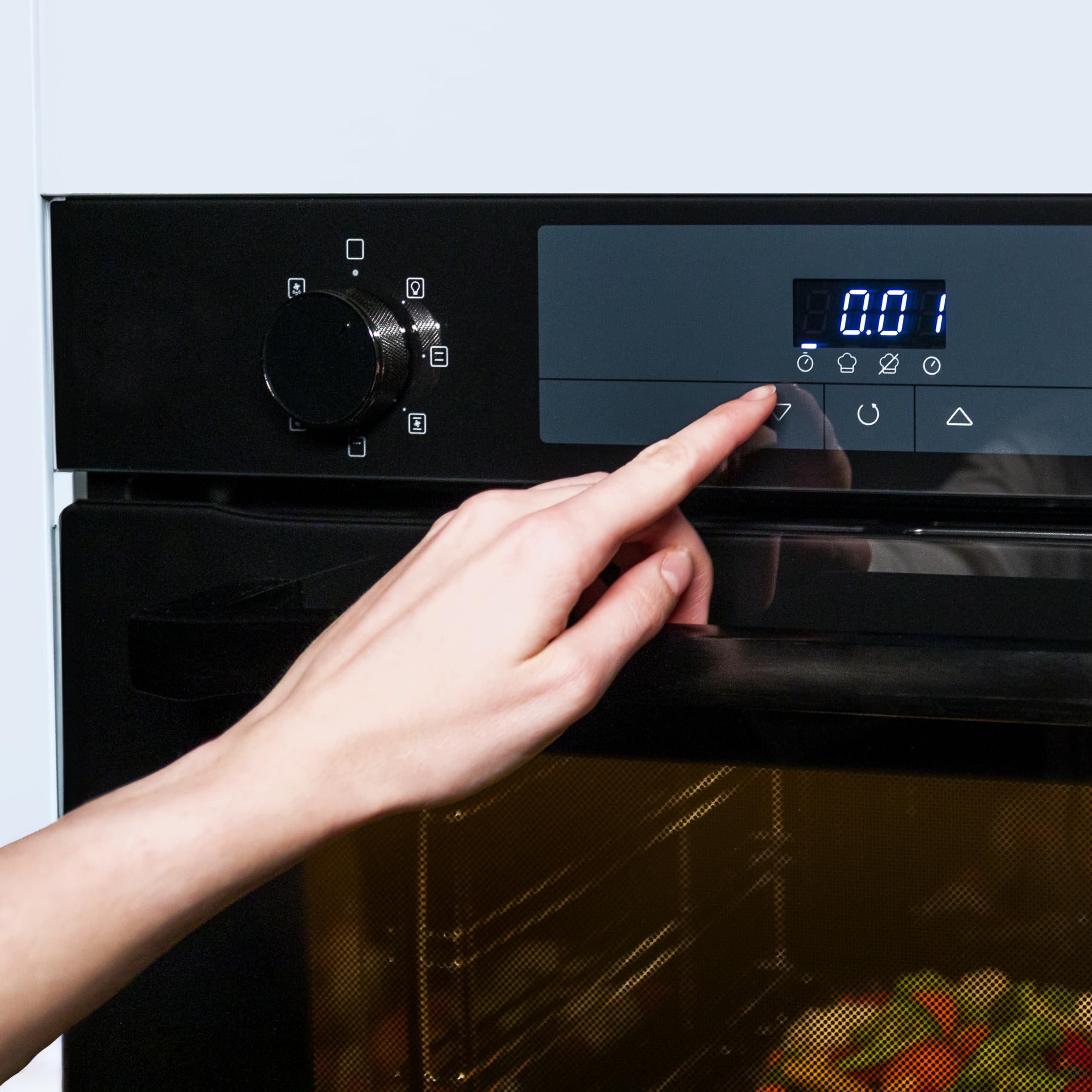 Cecotec Piekarnik wielofunkcyjny Wbudowany 60cm Bolero Hexa M226000 Glass Black A. 2800W, 72L, 7 funkcji, tryb Grill, Fan Assisted Grill, Tryb konwekcji, Defrost, Steam Base X2, Steam EasyClean i