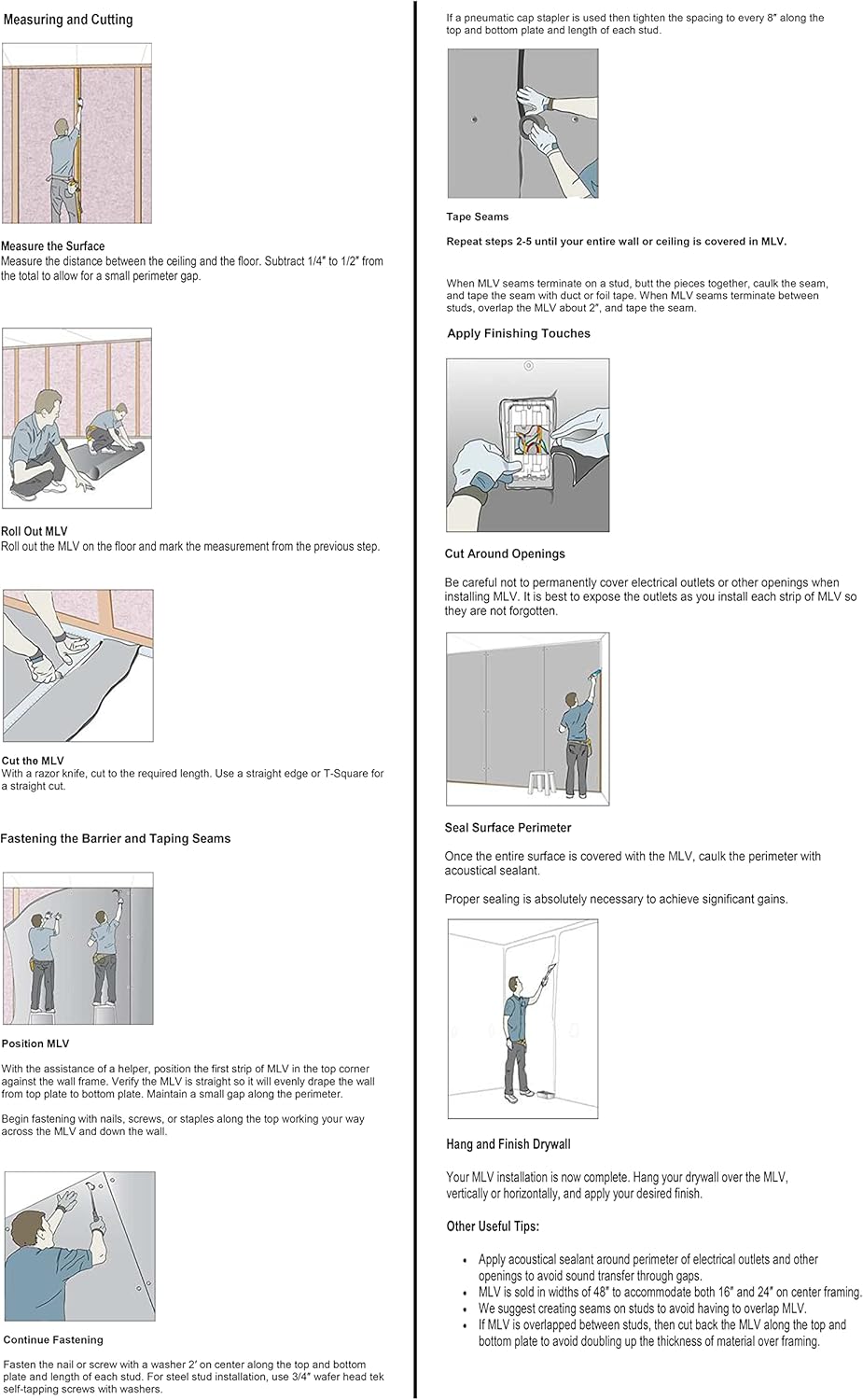 DBlock Mass Loaded Vinyl 1lb - 4'x12.5' 50 sq ft. Soundproofing Barrier for Walls, Floors or Ceilings