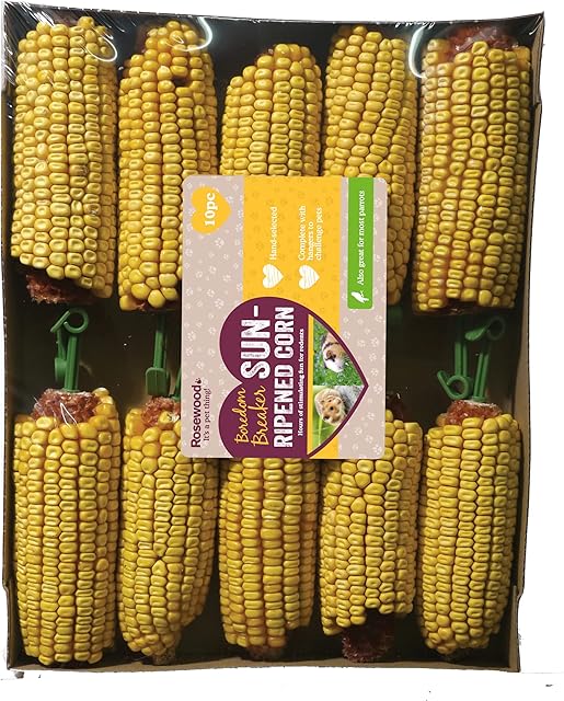Rosewood Small Animal Activity Toy Corn On The Cob Boredom Breaker, Pack of 10