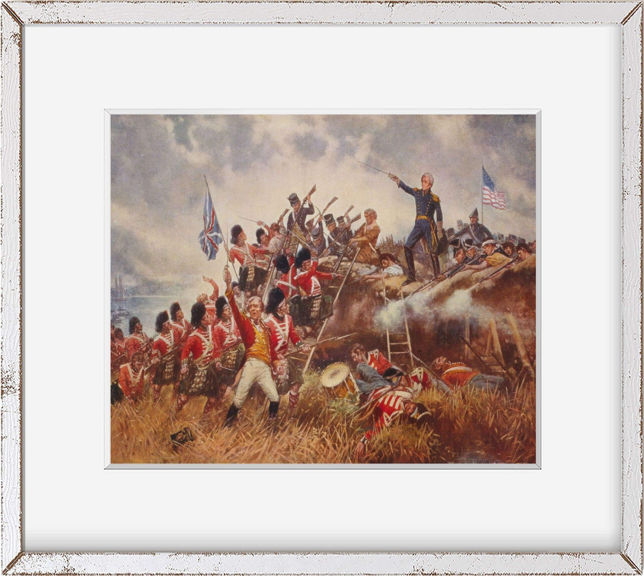 INFINITE PHOTOGRAPHS Photo: Battle,New Orleans,Andrew Jackson,War,1812,campaigns,Flag,E Percy Moran,c1910