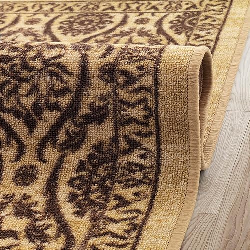 Miniatura 82 de Antep Rugs - Alfombras antideslizantes (antideslizante) 4 x 6 con parte trasera de goma floral geométrica de bajo perfil para interiores