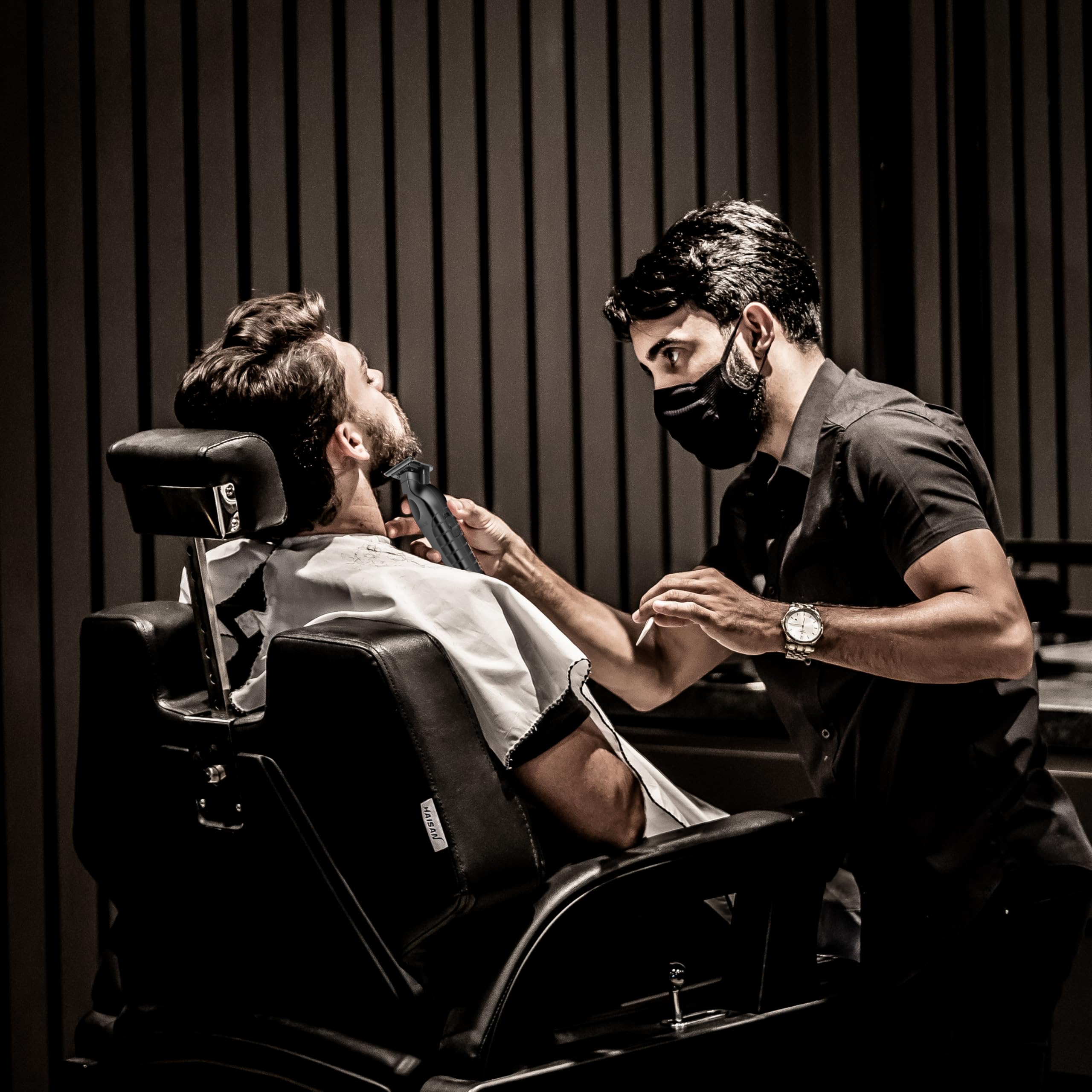 Kemei PG2299 Tondeuse à Cheveux/Barbe Professionnelle pour Hommes, Tondeuse à Zéro Écart avec Lame en T, Sans Fil et Rechargeable