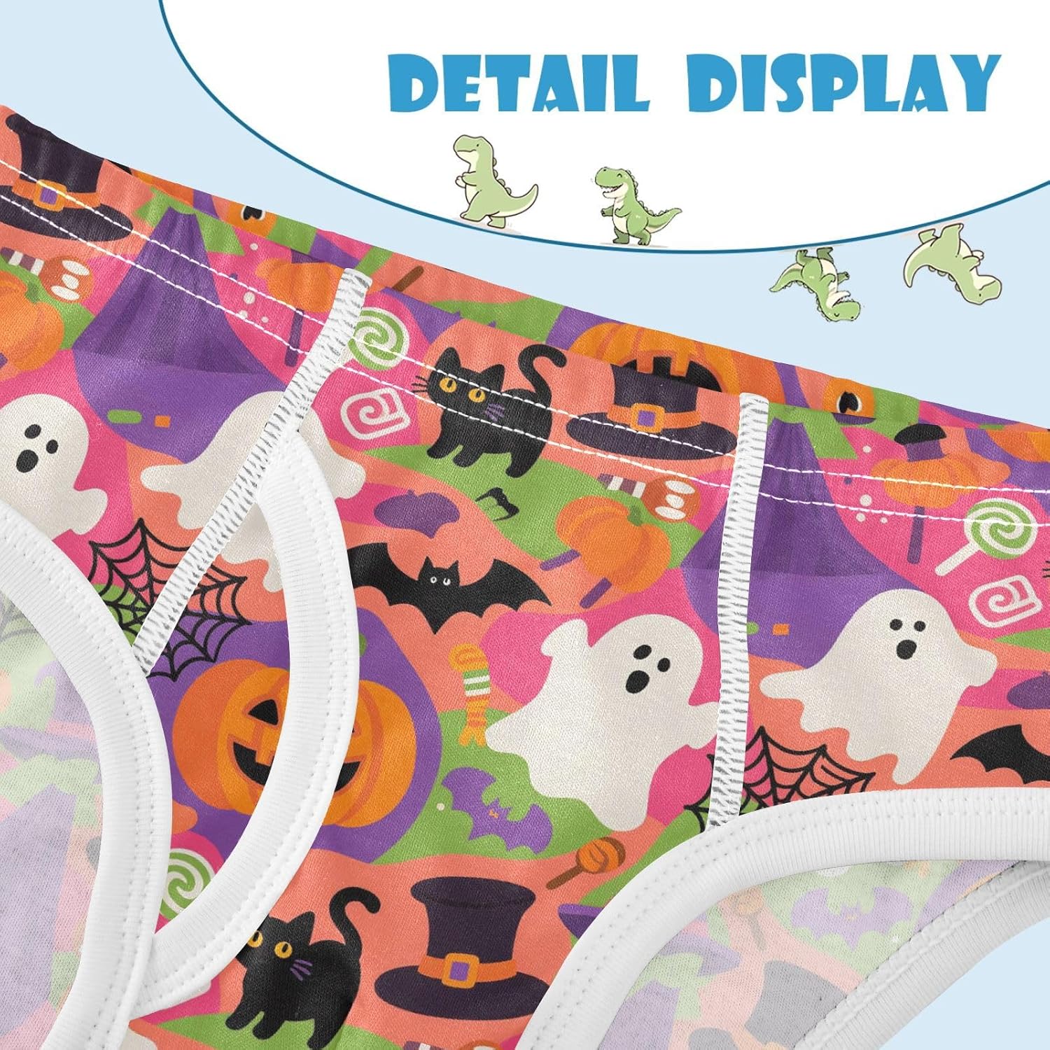 visesunny Boys Potty Training Underwear Cute Colorful Halloween Breathe Cotton Briefs Size 2T-8Y for Toddler