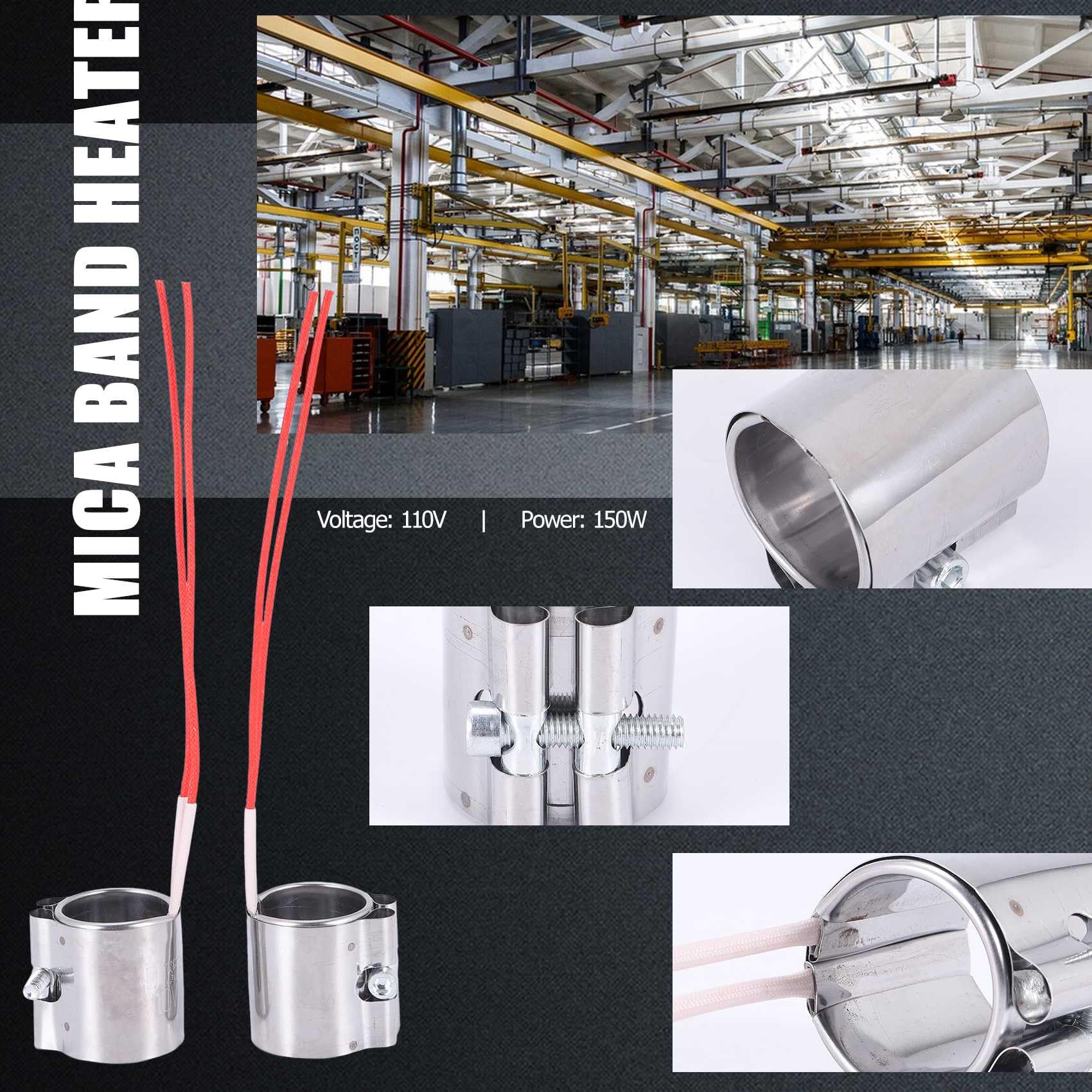 Aexit 9mm X 125mm AC 220V 350W Riscaldatore A Cartuccia Per Pressa Ad Iniezione Plastica ID: 111225 - Foto 7