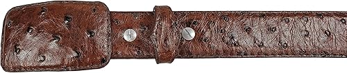 Miniatura 5 de Paquete Cinturón y Cartera de Piel de Avestruz Genuina Exótica Color Marrón