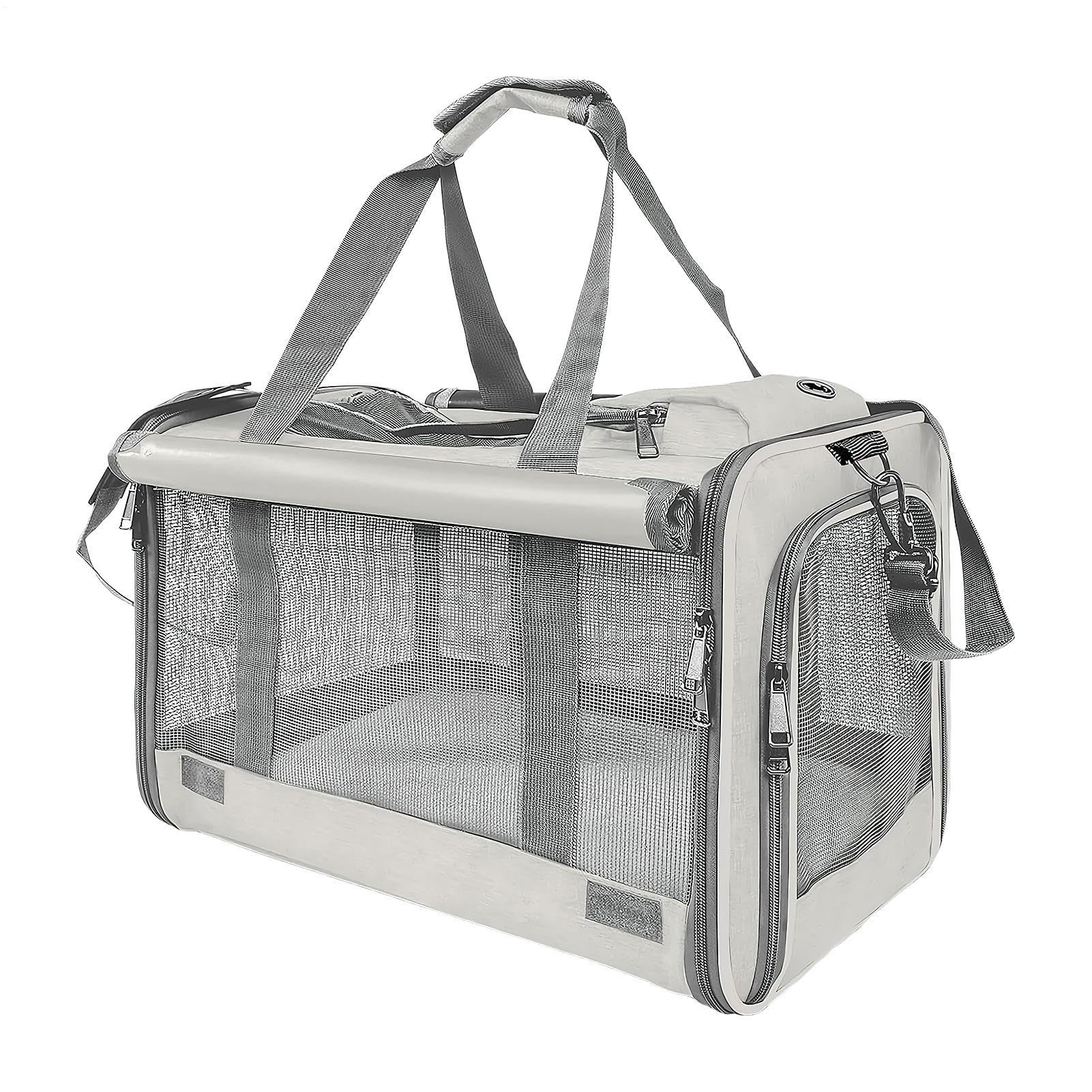 Katzentransportboxen Atmungsaktive, tragbare Tasche für Reisen (bis 9 kg) | Katzentasche für Tierarzt, Flugzeug, Auto, Camping, Outdoor, Abenteuer, Motorrad