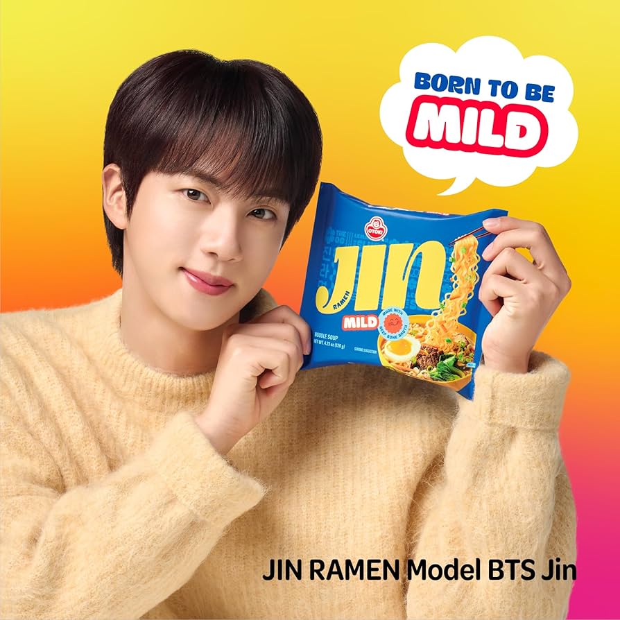 Amazon.com : OTOKI Jin Ramen Bowl with Jin T-Shirt, BTS Jin & JIN