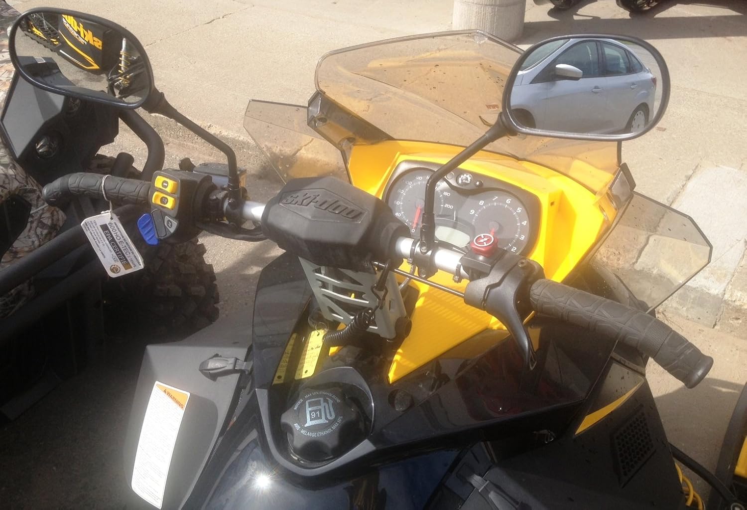 SKIDOO WINDSHIELD EXTENSION MOUNTED MIRROR KIT 860200694 Snowmobile