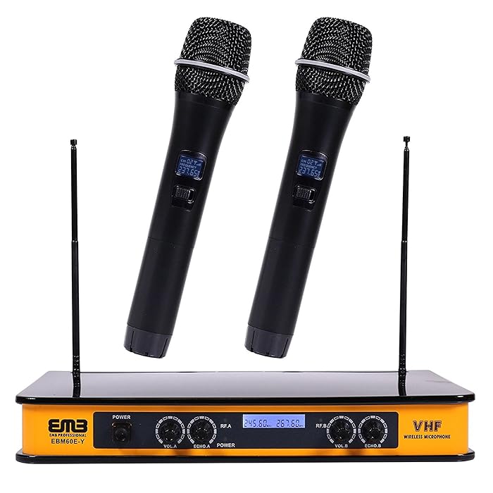 Buy Kithouse S9 UHF Rechargeable Wireless Microphone System Karaoke