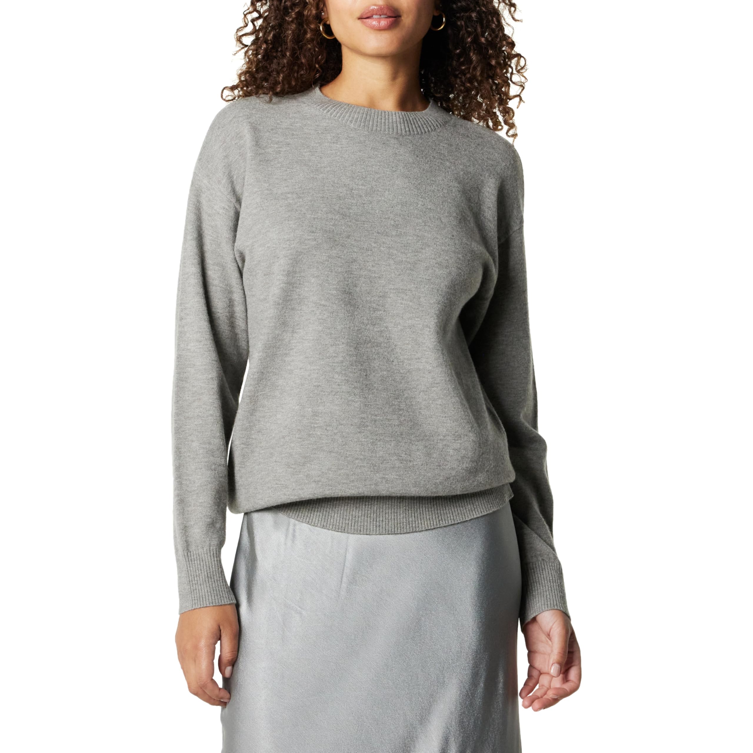The Drop Women's Lulu Essential Crew Neck Sweater