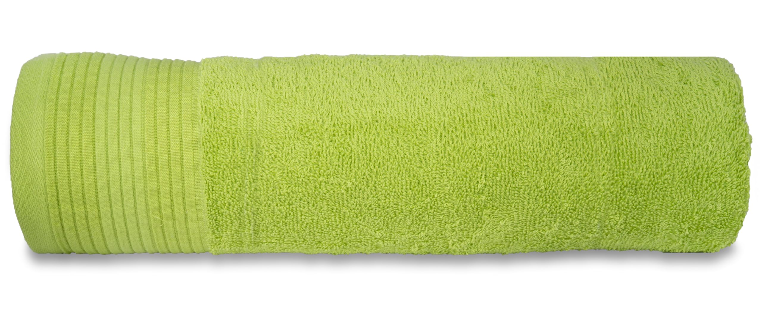 Casa Copenhagen - Egyptian Cotton Pleates 1 Pcs Medium Bath Towel (60 X 120cm) Colour : Lime Green