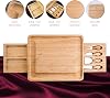 Set de Regalo de Tabla de Charcutería Personalizada, Bandeja Grande de Bambú para Quesos y Nueces con Grabado Personalizado, Regalo Único para Parejas en Boda, Aniversario, Estreno de Casa y Cumpleaños 7