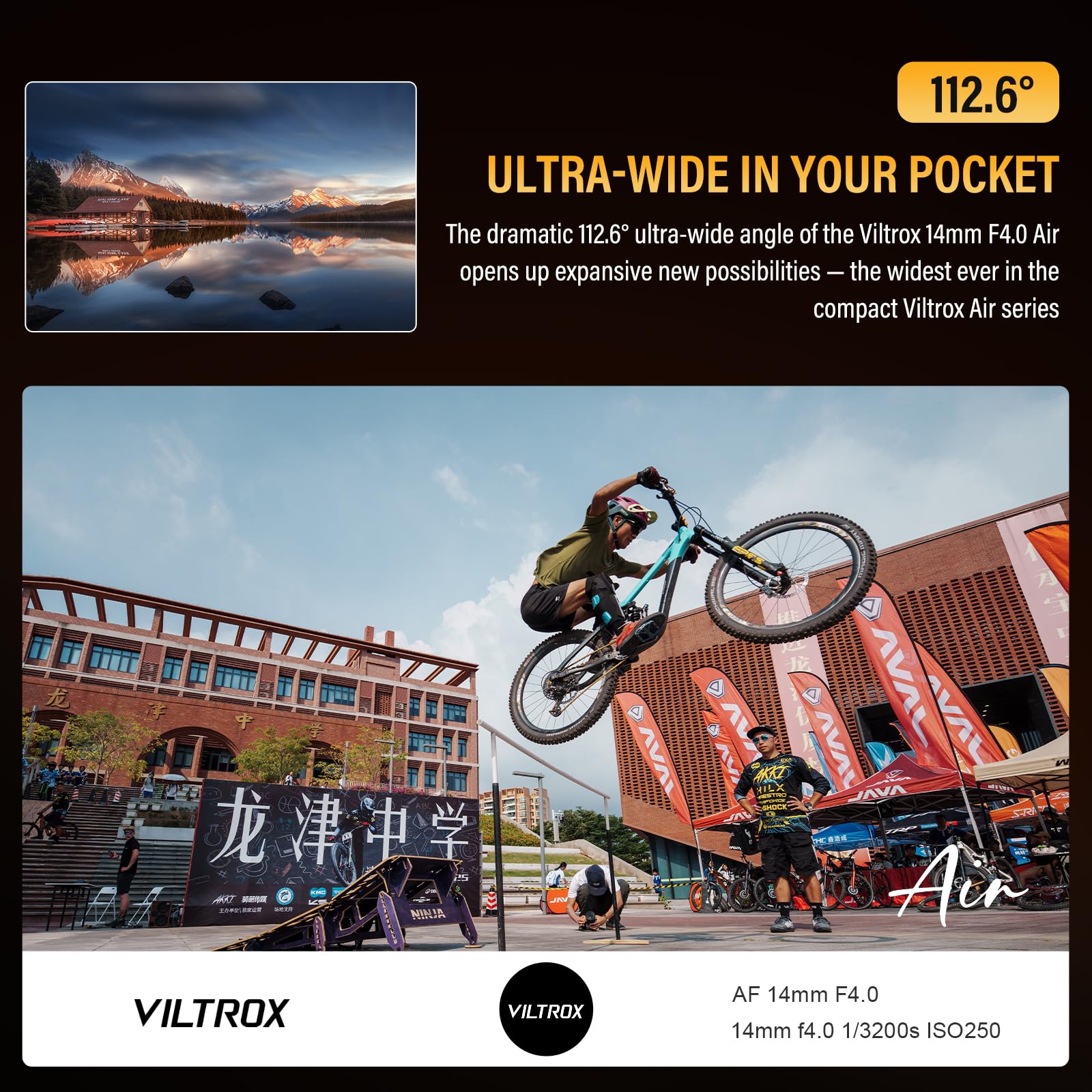 VILTROX 14mm F4.0 Air FE Mount Obiettivo Fotografico Lens per Sony E mount Camera Lenses Campo Wide Angle Full-Frame Obiettivo Autofocus per Sony A7 A9 A1 FX3 A7RV ZVE1 A7CII A6600 A6500 ZV-E10II FX30