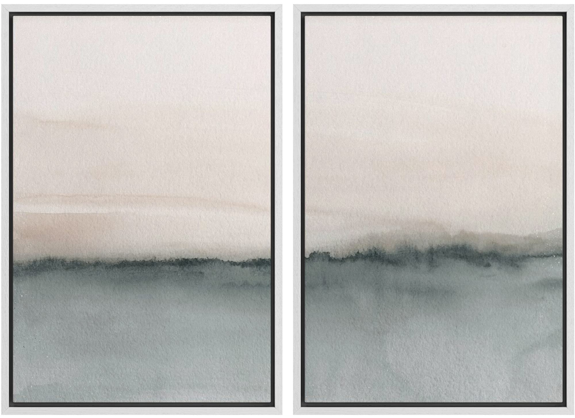 SIGNWIN Framed Canvas Print Wall Art Abstract Wave Pattern Modern Art Minimalist Neutral Decor for Living Room, Bedroom, Office - 16"x24"x2 Natural — view 22