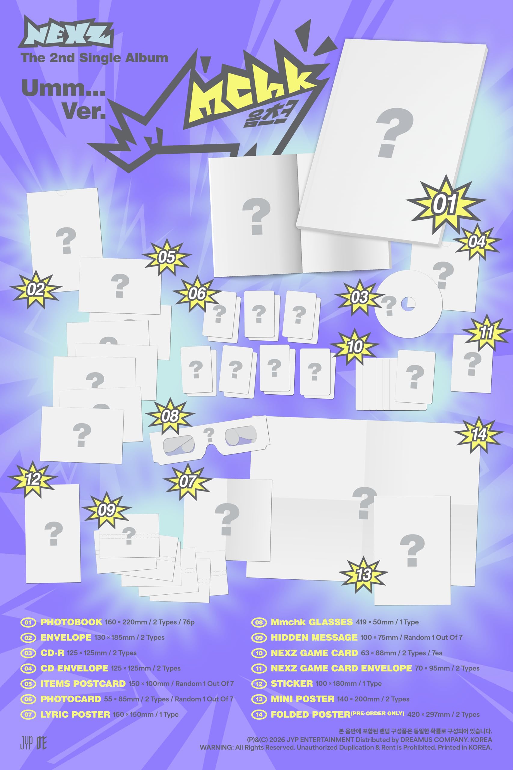 NEXZ Mmchk [5 Ver Set (2 Photobook + 2 Sticker + 1 NEXZOO)] The 2nd Single Album — view 4
