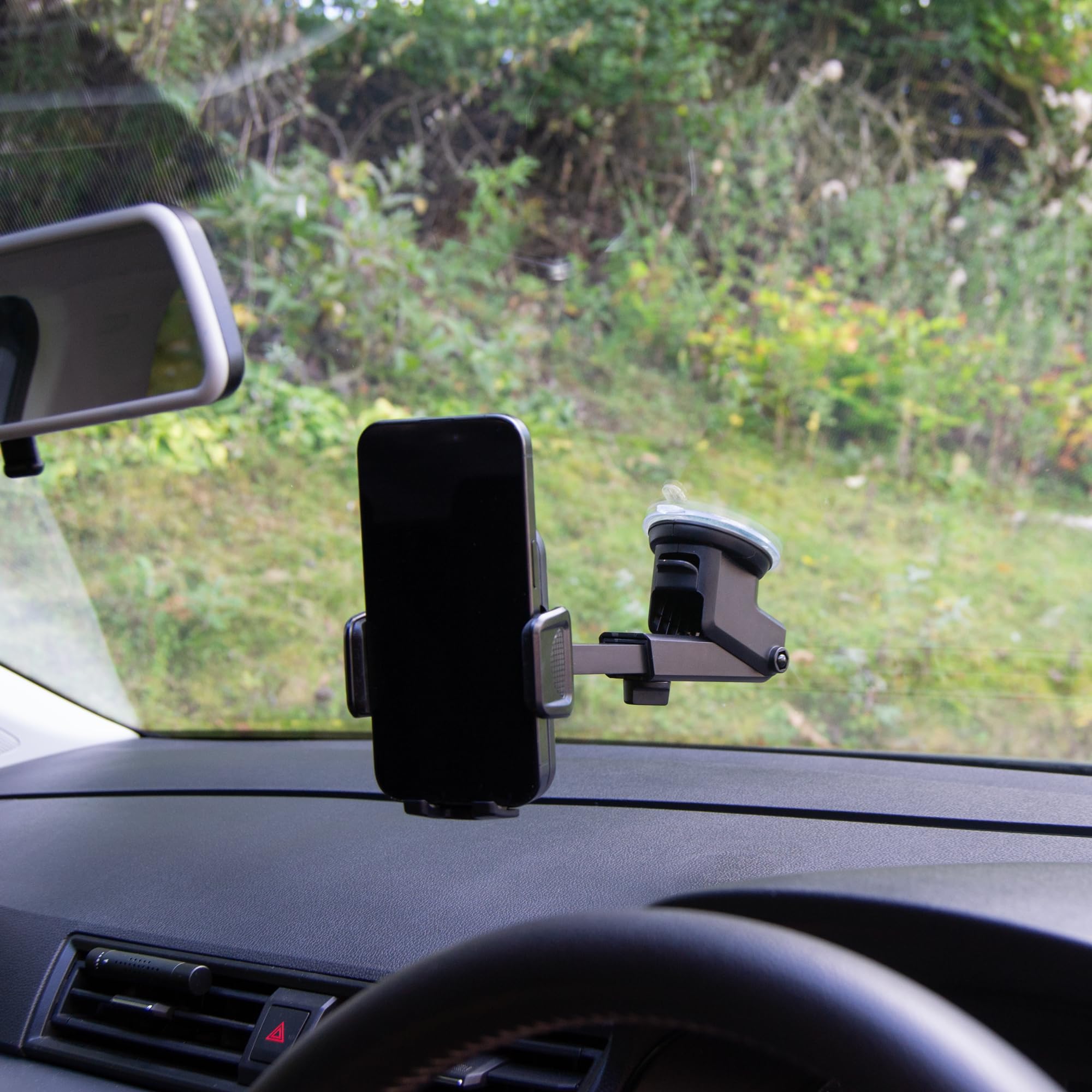 Sakura Universal Suction Cup Car Phone Holder, Black - Image 4