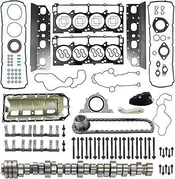 5.7L V8 Hemi MDS Lifter Camshaft Timing Chain Kit Head Gasket Set 2009-2015 | Fits for Dodge Durango Ram 1500 Chrysler Aspen 5.7L V8 2009-2015 53022263AF 53021568AE