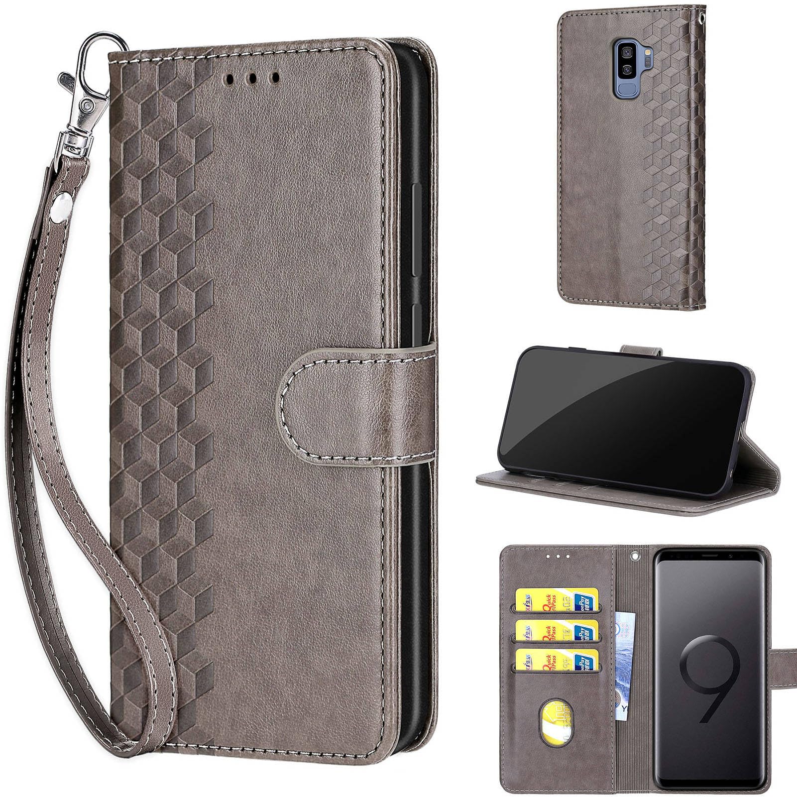 Housse Samsung S9+ Plus avec porte-carte et dragonne antichoc - 8