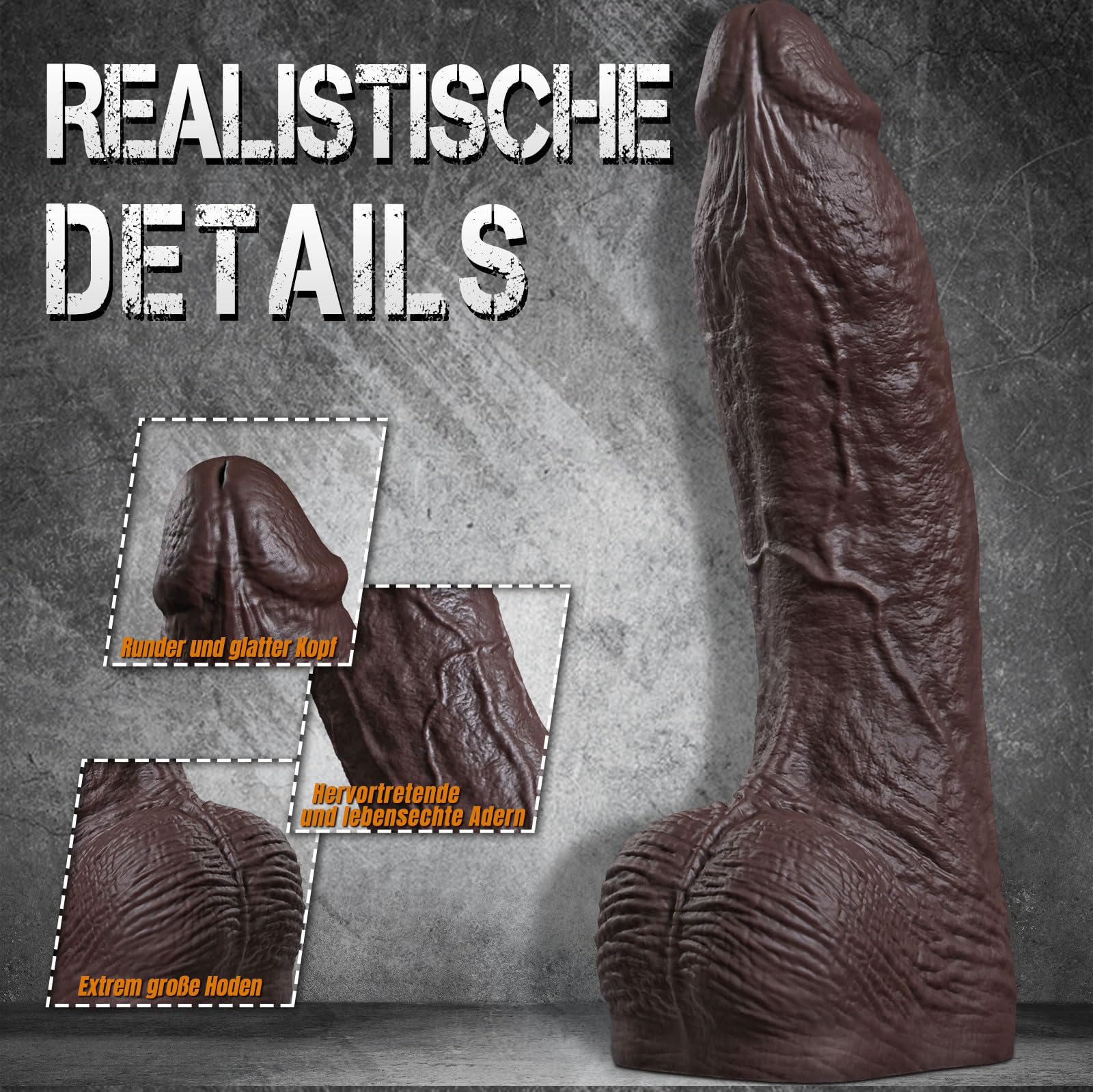 XXL Monster Anal Dildo 41x9cm Starker Saugnapf